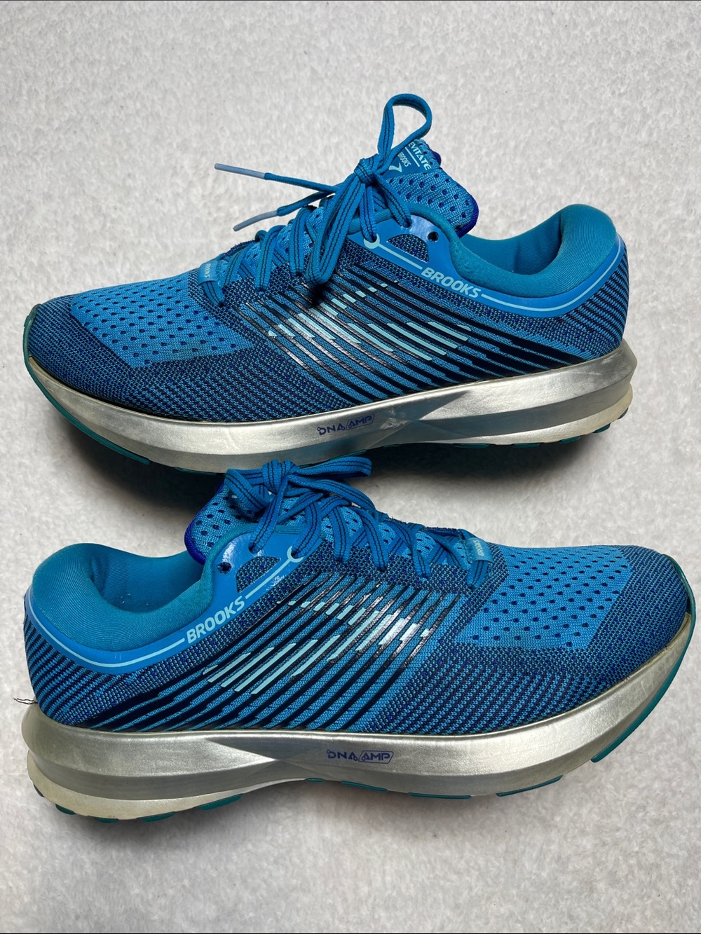 Brooks Levitate Blue and Silver Running Shoes Size 9 Women’s